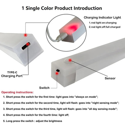 Motion-Activated Magnetic LED Light