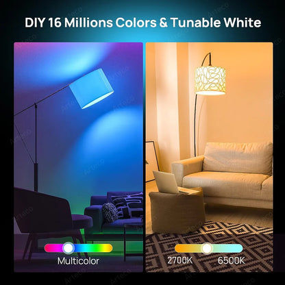 Wi-Fi Smart LED Bulb with RGB & Dimmable White Light