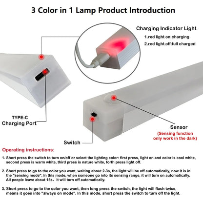 Motion-Activated Magnetic LED Light