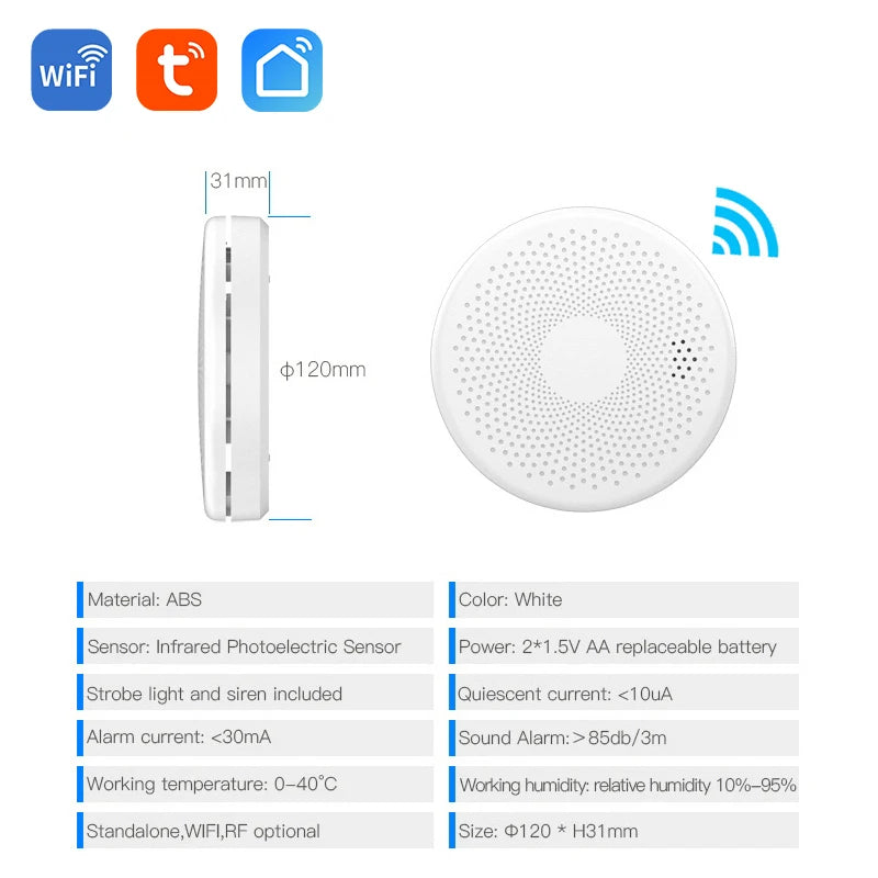 Smart Wi-Fi Smoke & Carbon Monoxide Detector