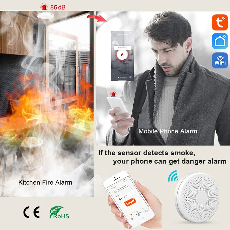 Smart Wi-Fi Smoke & Carbon Monoxide Detector