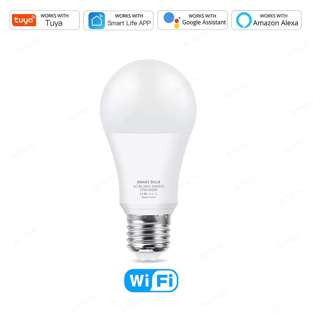 Wi-Fi Smart LED Bulb with RGB & Dimmable White Light