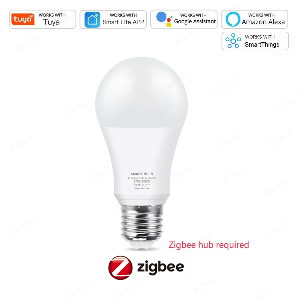 Wi-Fi Smart LED Bulb with RGB & Dimmable White Light